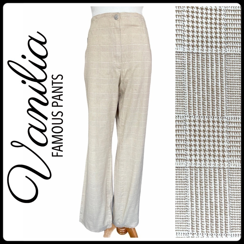 VANILIA Becky Glen Plaid Trouser Pants